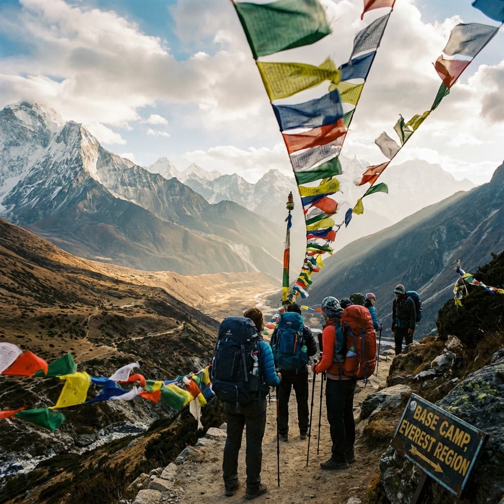 Panoramic view of snow-capped Himalayan peaks during a luxury Spiti Valley expedition